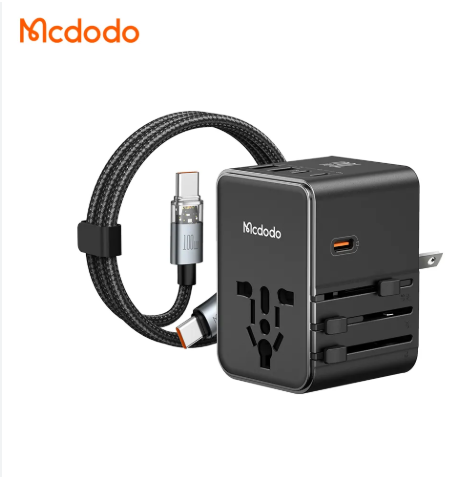 Mcdodo CP-598 70W GaN Universal Travel Adapter with 100w C to C Cable