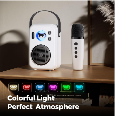 SoundPEATS Hi-Singing Karaoke Speaker and Mic with Colorful Lights