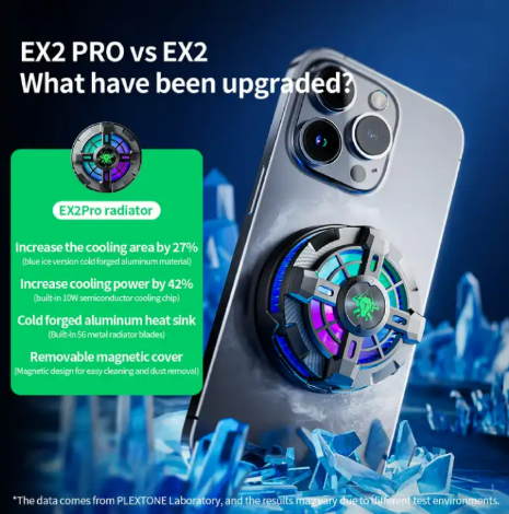 Plextone EX2 Pro RGB Magnetic Radiator Phone Cooler