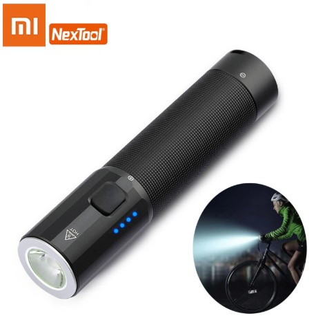 Xiaomi MIjia Multifunctional 1000lm LED Flashlight Torch with IPX4 Rechargeable 3100mAh Battery (MJSDT001QW)