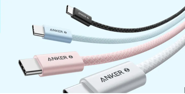 Anker Zolo USB C to USB C Cable, Braided and Dirt-Free Type-C Fast Charging Cable, Slim Connector, for iPhone 16 Series, MacBook (240W) (Black, 3FT)