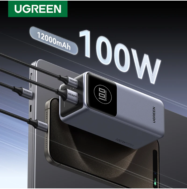 UGREEN 35526B 12000mAh 100W Fast Charging Power Bank