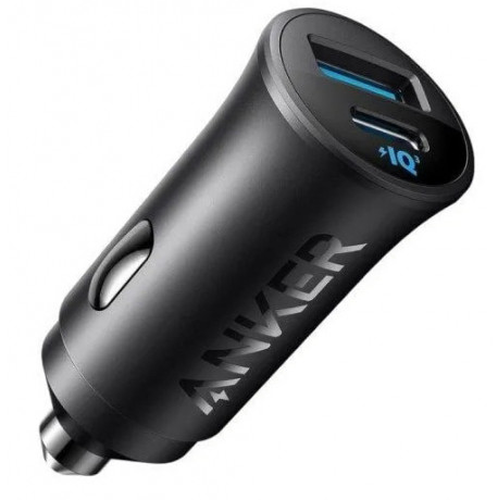 Anker PowerDrive Car Charger 30W with PPS, Ultra Dual-Port High-Speed USB-C, Charge 2 Devices simultaneously, Compatibility with iPhone, iPad, Airpods, Galaxy and More-Black- 18 Months Warranty