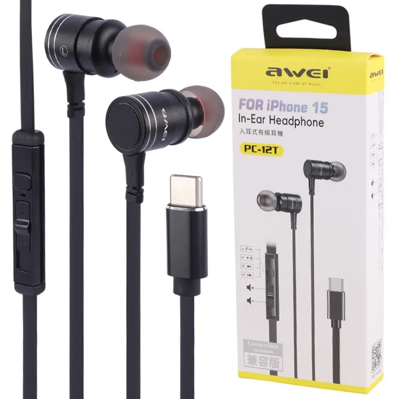 Awei PC-12T USB-C Wired Earphone